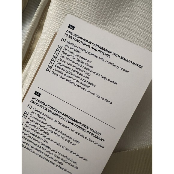 The North Face Isabella Tote SOLD OUT COLOR Gardenia White Dark Heather/… - Picture 6 of 7